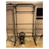 CAP Power Rack with Weight Storage and Olympic Plates - Retail: $200