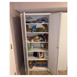 White Storage Cabinet with Adjustable Shelves - Retail: $75