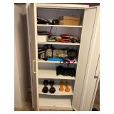 White Storage Cabinet with Adjustable Shelves - Retail: $75