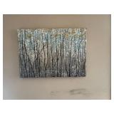 Winter Birch Forest Canvas Wall Art - Retail: $125