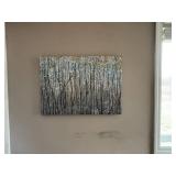 Winter Birch Forest Canvas Wall Art - Retail: $125