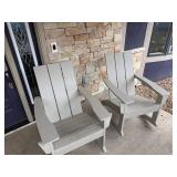 Gray Outdoor Adirondack Chair Set - Retail: $150