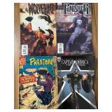 Wolverine, Punisher, Phantom, Captain America, No Sleeves