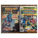 Captain America and Iron Man and Falcon