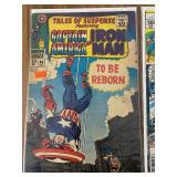 Captain America and Iron Man and Falcon