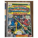 Captain America and Iron Man and Falcon