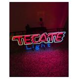 Tecate Light Neon Bar Sign