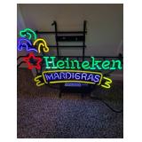 Heineken Mardi Gras Neon Sign
