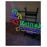 Heineken Mardi Gras Neon Sign