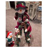 Decorative Snowman Holiday Ladder Display