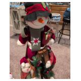 Decorative Snowman Holiday Ladder Display