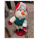 Standing Plush Snowman Christmas Decoration