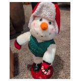 Standing Plush Snowman Christmas Decoration