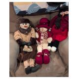 Holiday Snowman Family Plush Set