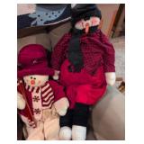 Holiday Snowman Family Plush Set