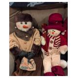 Holiday Snowman Family Plush Set