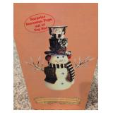 Fiber Optic Pop-Up Snowman with Animated Hat