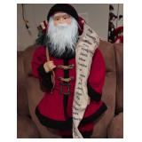 Santa Claus Figure with Personalized Name List