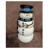 First Snowfall Canterbury Potteries Snowman Cookie Jar