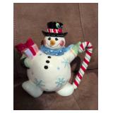 Ceramic Snowman Holiday Cookie Jar
