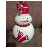 Pier 1 Ceramic Snowman Cookie Jar