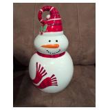 Pier 1 Ceramic Snowman Cookie Jar