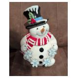 Fitz and Floyd Snow Days Snowman Cookie Jar