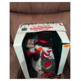 16-inch Fiber Optic Snowman with Let it Snow Sign