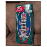 Christmas Holiday Lighthouse with Santa