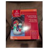 Home Accents Holiday 6ft Lighted Snowman Family Inflatable