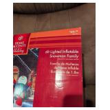 Home Accents Holiday 6ft Lighted Snowman Family Inflatable