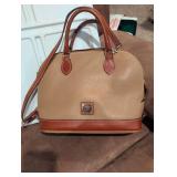 Dooney & Bourke Pebbled Leather Zip Satchel
