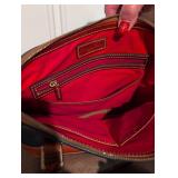 Brand New Dooney & Bourke Navy Blue and Tan Leather Handbag