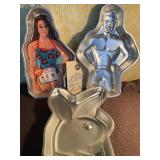 Cake Pans - Pretty Lady, Handsome Guy and Playboy Bunny