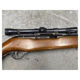 Rifle, Mossberg Model 351CA .22 Cal with Weaver scope and shoulder sling