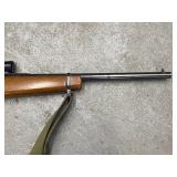 Rifle, Mossberg Model 351CA .22 Cal with Weaver scope and shoulder sling