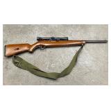 Rifle, Mossberg Model 351CA .22 Cal with Weaver scope and shoulder sling