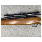 Rifle, Mossberg Model 351CA .22 Cal with Weaver scope and shoulder sling