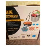 Multi-Function Cooking Set and Mini Bundt Cake Maker, Both New in Box