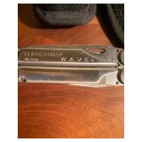 Leatherman Multi-Tool and 1995 Hibben Throwing Knives in Cases