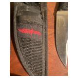 Leatherman Multi-Tool and 1995 Hibben Throwing Knives in Cases