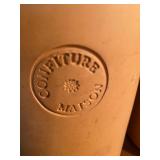 Terra Cotta Canisters, Glazed on Inside, Made in Italy