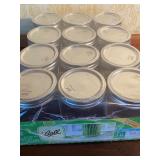 Canning Jars, 12 Pint Jars w/ Lids and Bands, New Package