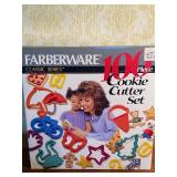Farberware 100 Piece Cookie Cutter Set, New, Bag inside is Sealed