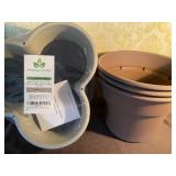 Amazing Creation 5-Tier Stackable Planter and (3) Pots, All New