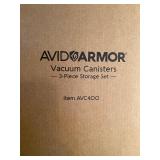 Vacuum Canisters, 3 Piece Storage Set, New in Box