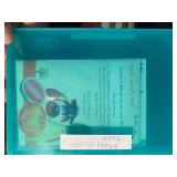 Canvas Storage w/ Plastic Inserts Filled w/ Seeds