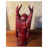 Wood Carved Buddah, Approx 10"
