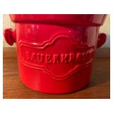 Red Sauerkraut Fermentation Pot, Like New