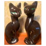 MCM Ceramic Cats (one ear has chip - please see pictures)